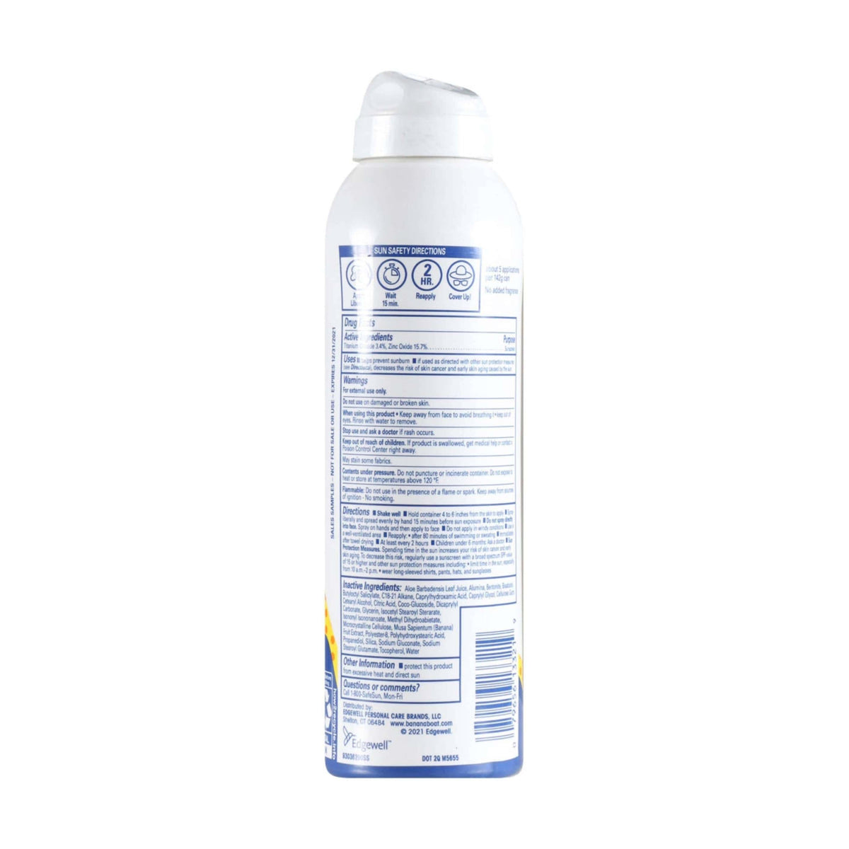 Banana Boat - Kids 100% Mineral Sunscreen Spray SPF 50 - 5 Oz - 12 Pack